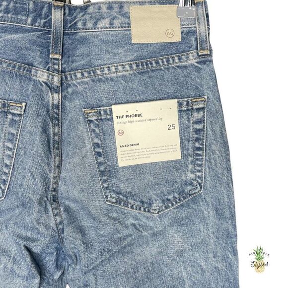 AG ADRIANO GOLDSCHMIED Phoebe Vintage High Waisted Tapered Leg Jeans  - Picture 5 of 8